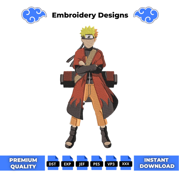 Naruto Anime Embroidery Design