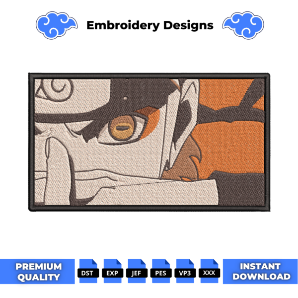 Naruto Pose Embroidery Design
