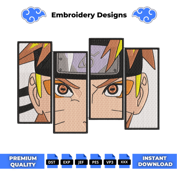 Naruto Sage Embroidery Design