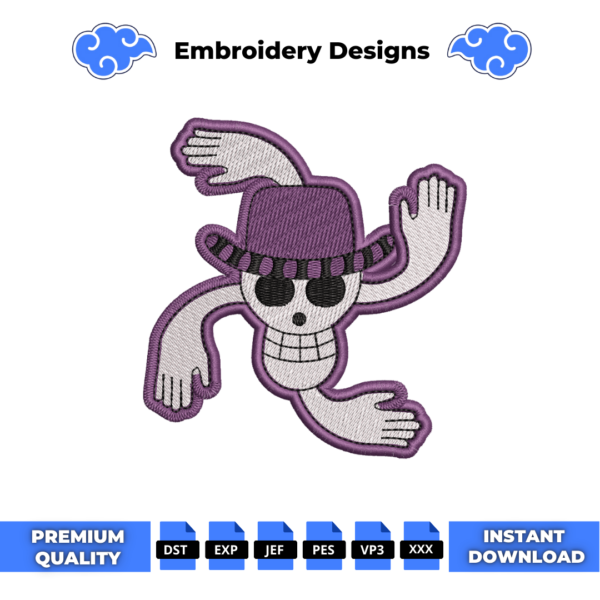 Nico Robin Logo Embroidery Design