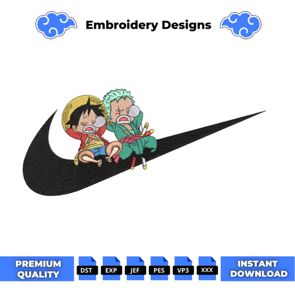 One Piece Embroidery Design
