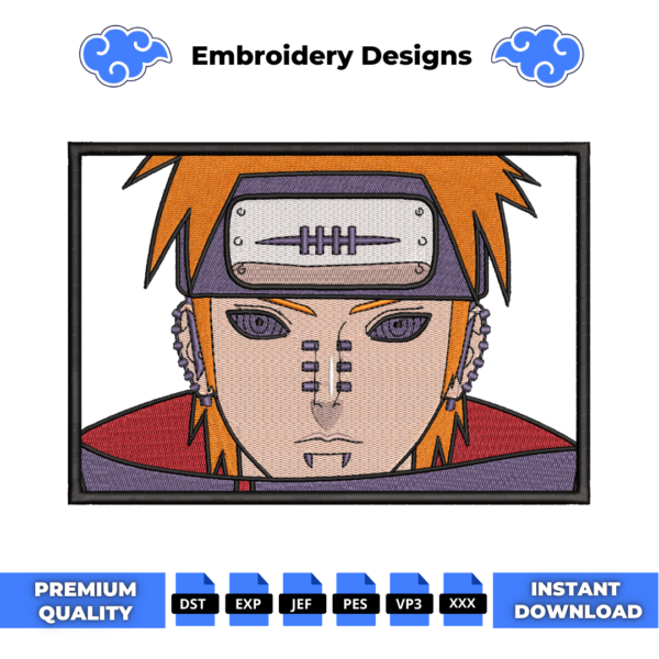 Pain Boxed Embroidery Design