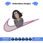 Rin Naruto Embroidery Design