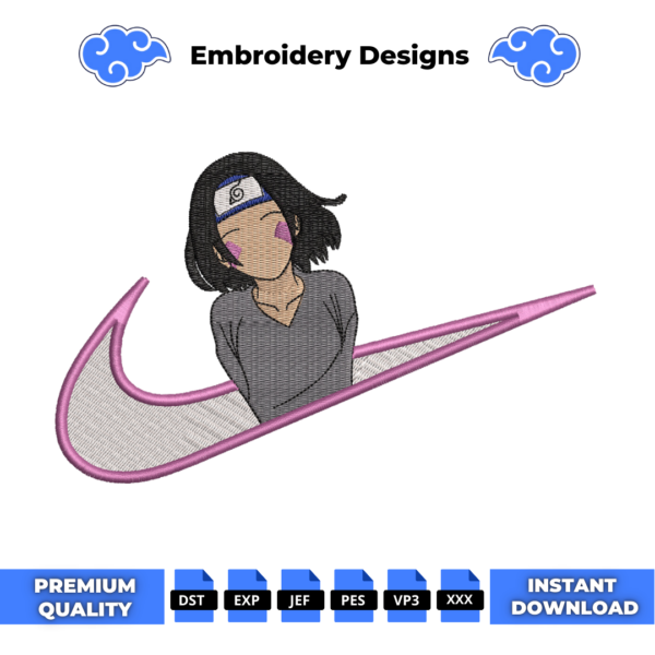 Rin Naruto Embroidery Design