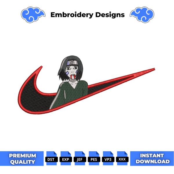 Rin Swoosh Embroidery Design