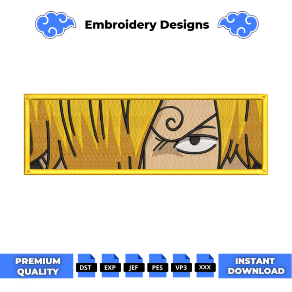 Sanji Eyes Embroidery Design