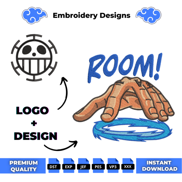 Trafalgar Room and Logo Embroidery Design