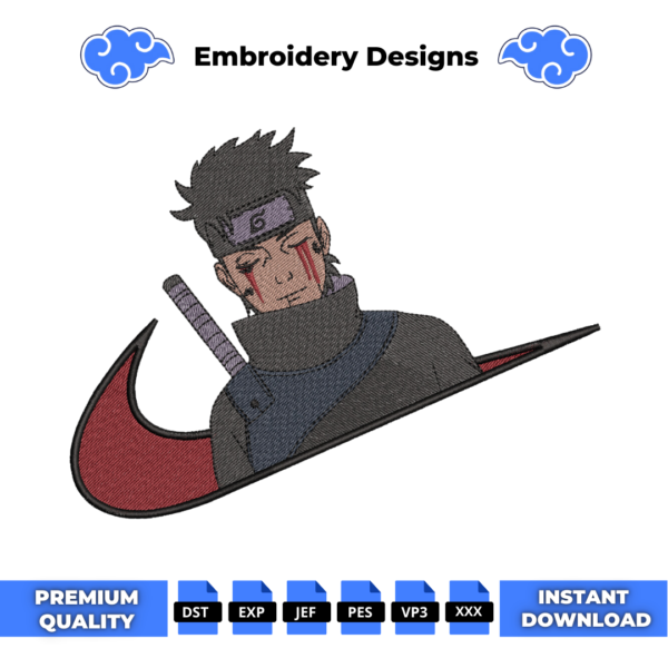 Uchiha Shisui Embroidery Design