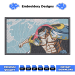 Whitebeard Edward Newgate Embroidery Design