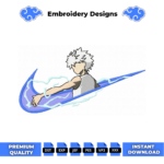 Zoldyck Killua Swoosh Embroidery Design