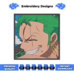 Zoro Smile Embroidery Design