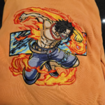 Ace Eternal Fire Embroidery Design stitched by a customer