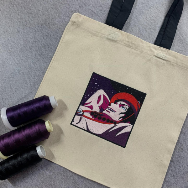 Ace Night Embroidery Design stitched by a customer