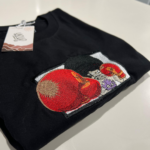 Afro Luffy Embroidery Design stitched by a customer