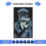 Akame ga Kill Embroidery Design