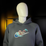 Akaza Swoosh Embroidery Design stitched by a customer
