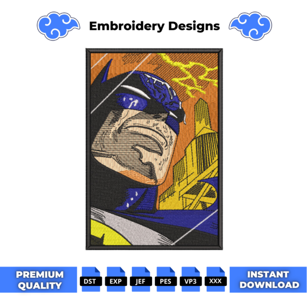 Batman Boxed Embroidery Design