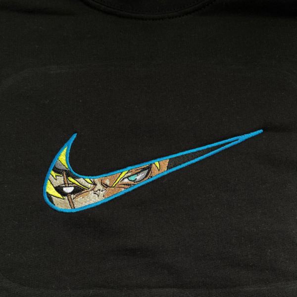 Boruto Eyes Swoosh Embroidery Design stitched by a customer