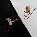 Bundle Tom and Jerry Swoosh Embroidery Design stitched by a customer