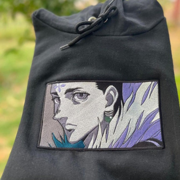 Chrollo Lucilfer Anime Embroidery Design stitched by a customer