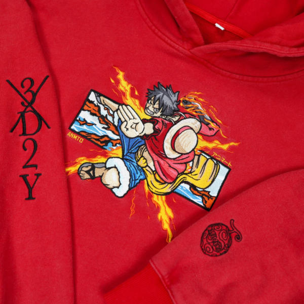 Cloud Designs embroidery design stitched by a customer