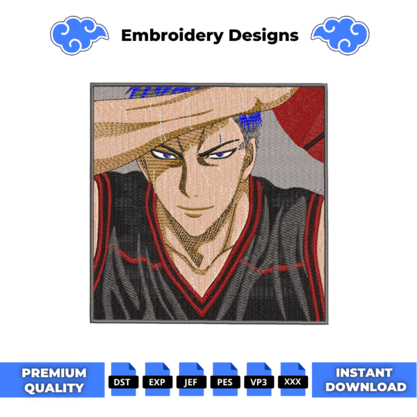 Daiki Aomine Embroidery Design