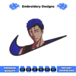 Daiki Aomine Swoosh Embroidery Design