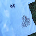 Doflamingo and Logo Embroidery Design stitched by a customer