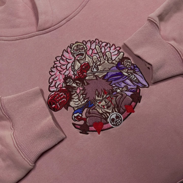 Donquixote Doflamingo Anime Embroidery Design stitched by a customer