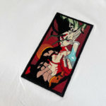 Dr Stone Embroidery Design stitched by a customer