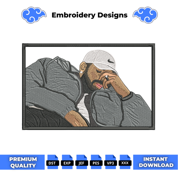 Drake Boxed Embroidery Design