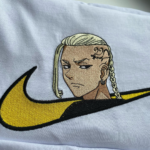 Draken Swoosh Embroidery Design stitched by a customer