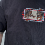 Epic Levi Eyes Sword Embroidery Design stitched by a customer