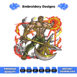 Escanor Embroidery Design