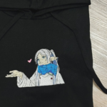 Frieren Anime Embroidery Design stitched by a customer