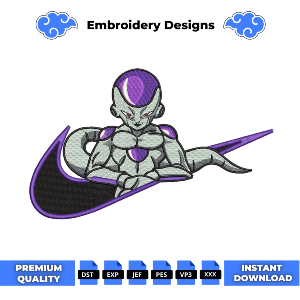 Frieza Swoosh Embroidery Design