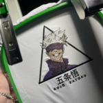 Gojo Triangle Embroidery Design stitched by a customer