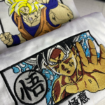 Goku Ultra Instinct Embroidery Design stitched by a customer