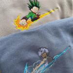 Gon Anime Embroidery Design stitched by a customer