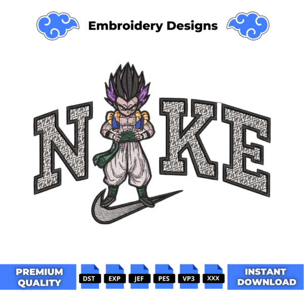 Gotenks Swoosh Embroidery Design