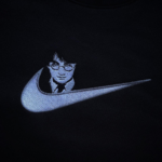 Harry Potter Face Swoosh Embroidery Design stitched by a customer