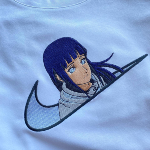 Hinata Anime Embroidery Design stitched by a customer