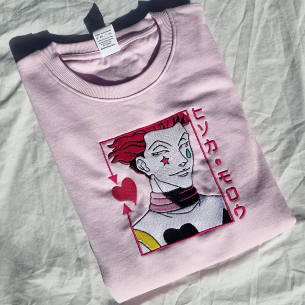 Hisoka Boxed Embroidery Design stitched by a customer