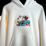 Hisoka HxH Embroidery Design stitched by a customer
