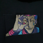 Hisoka Morow Anime Embroidery Design stitched by a customer