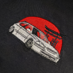 Honda Civic Embroidery Design stitched by a customer