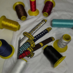 Incredible Zoro Katana Embroidery Design stitched by a customer