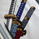 Incredible Zoro Katana Embroidery Design stitched by a customer