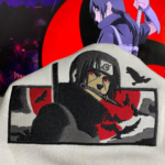 Itachi Embroidery Design stitched by a customer