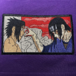 Itachi VS Sasuke Embroidery Design stitched by a customer
